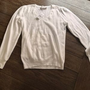 LOFT white sweater